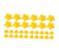 ARTIBETTER 2 Set Accessori Spilla Fermaglio Dei Custodi Del Perno Pin Back Per Spille Smaltate Smalto Perno Di Bloccaggio Indietro Dorsi Dei Perni Di Bloccaggio Plastica Giallo 100 Pezzi*2