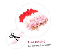 ARTIBETTER 2 Set Arricciati Con Palline Frange Soffici Pompon Con Pompon Frange Per Feste Matrimoni Decorazioni Con Palline Pompon In Poliestere