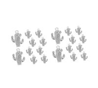 Artibetter 2 Set Forniture Fai Da Te Per Ciondoli A Forma Di Cactus Ciondoli A Forma Di Romanzo Forniture Per La Creazione Di Braccialetti Ciondoli Per Collane Forniture 10 pezzi * 2