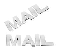 ARTIBETTER 2 Set Lettere Adesive per Cassetta Postale in Lega di Zinco Argento, Facile Installazione e Design ad Alta Visibilità per Uso Esterno in Condomini