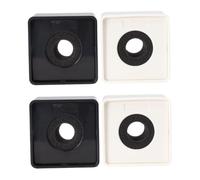 Artibetter 2 Set Mic Logo Flag Stand Microfono Mark Mic Logo Station Abs Plastica Robusta per 2 Pz*2