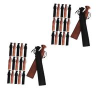 Artibetter 2 Set Per Borsa A Matita Marrone Buste Stringa Marsupio Sacchi Con Penna Separare Favore Fontana Copri Penne Custodie Per La Protezione Delle Penne 20 Pezzi * 2