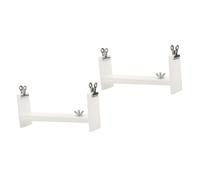 Artibetter 2 Set Strumento Intrecciato Polso Cinghie Kit all'Uncinetto Intrecciatura Numero Kit di Attrezzi per cordini rastrelliera per Tessitura di Braccialetti Resina Bianca