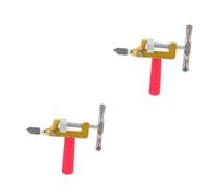 Artibetter 2 Set Tagliavetro Professionale con Utensile Multifunzione per Taglio Vetro Piastrelle Lama Sostituibile Strumento Resistente e Preciso per Piastrellista