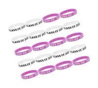ARTIBETTER 20 pezzi Braccialetti Silicone per Bianco e Regolabili Comodi e Antiscivolo Accessori Resistenti per Festa Graduazione