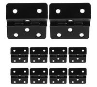 ARTIBETTER 20 Pezzi Cerniera per Mobile a Tre in Ferro Nero, 6 Fori, 1,69x1,57'', per Armadi e Cassetti, Stile Vintage, per Aggiornare Mobili da Cucina e Applicazioni Decorative