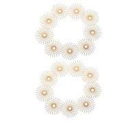 Artibetter 20 Pezzi Ciondolo a Girasole per Gioielli, Charm Pendente, Rame Oro, per Orecchini e Diy, per Appassionati di Bricolage e Amici