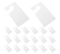 Artibetter 20 pezzi di targhette bianche per permessi di parcheggio - Porta-pass per specchietto retrovisore auto vuoto da 3x5 pollici - Targhette antivento fai-da-te scrivibili per specchietto