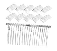 ARTIBETTER 20 Pezzi Pettini Francese in Metallo per Chioma da Sposa, Pettini Laterali a 20 Denti per Acconciature Raccolte, Accessori Leggeri e Resistenti per Velo e Styling Nuziale