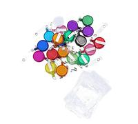 ARTIBETTER 20 Pezzi Portabadge Retrattile con Clip per Tesserini Holder Id PVC Adatto per Uffici e Studenti Colori Colore Casuale