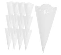 ARTIBETTER 20 Pezzi Portaconfetti per Fiori con Design Cono Trasparente per Matrimonio e Feste Facili da Personalizzare e Decorare