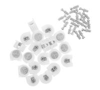 Artibetter 20 Pezzi Serrature a Camma per Mobili, Supporti per Ripiani Armadio Blocco Pannello Nascosto, Connettori di Collegamento per Cassetti e Mobili, Accessori per Ferramenta Stabile