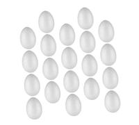Artibetter 20 Pezzi Uova Decorativi da Colorare da Uova Polistirolo per Fai da Te per attività Creative e Decorazioni Festive