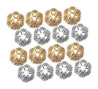 Artibetter 200 Pezzi Kit per la produzione di braccialetti perle ovale numero Fare fabbricazione kit collana di perline collana di perle per la creazione di gioielli Metallo