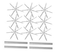 Artibetter 200 Pezzi Unghie Cicatrizzanti Piccoli Ganci per Appendere Battiscopa Chiodi a Doppia Faccia Kit per Unghie Cieche Senza Tracce Piccole Unghie Ferro da Stiro Silver