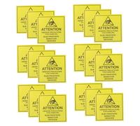 Artibetter 200pezzi Etichette di Avvertimento Statico Adesivi di Sicurezza per Laboratori Elettronici Protezione da Danni Statici Altamente Visibili Applicazione Semplice Design Resistente