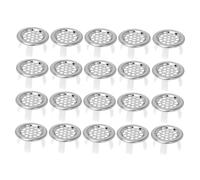 Artibetter 20pezzi Copriforo Per Rubinetto in Acciaio Inox Anello Di Troppo Pieno Per Lavabo Da Cucina Copertura Per Foro Del in Ceramica Anello Per Troppo Pieno Del Accessori Per