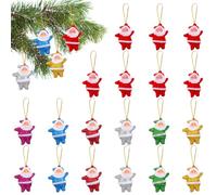 ARTIBETTER 24 Pezzi Pendaglio Babbo Natale per Albero di Natale, | Schiuma, Ornamento Appeso per Casa e Giardino, Stile Classico, Scenografia Fotografica