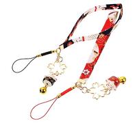 Artibetter 2pezzi Lanyard Decorativo Cat Bell Per Telefono Portachiavi Con Pendente Fortunato Accessorio Per Smartphone e Gadget Adatto Per Ufficio Scuola e Viaggi
