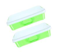 Artibetter 2pezzi Vassoio Di Sabbia Portatile Con Contenitore Per Giocattoli Da Esterno in Plastica Di Cassapanca Per Giochi Con Sabbia Organizzatore Per Materiali Di Artigianato