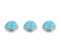 Artibetter 3 Pezzi Accessori per Tromba Bottoni a Pressione in Rame e Pietra, Design Creativo, Copertura Sostituibile per Pistoni, per Riparazioni Strumenti Musicali Blu