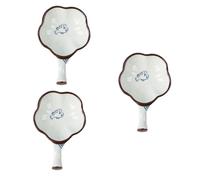 Artibetter 3 Pezzi Piatto per Ceramica Multifunzionale per da Calligrafia e Pratico Facilmente Trasportabile Superficie Liscia e Facile da come Decorazione per La Casa e Portapenne