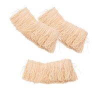 Artibetter 3 Pezzi Tetto in Paglia Sintetica 5X30 CM Artificiale per Tetti in Miniatura Materiale Resistente allo Sbiadimento per Decorazioni Fai da Te e Micro Paesaggi Esterni