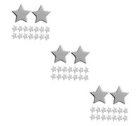 Artibetter 3 Set A Due Gambe Stelle A Cinque Punte Forniture per Album di Ritagli Accessori per Album Mini Fermagli di Carta Fermacarte Fermacarte Ferro da Stiro Argento 100 Pezzi*3