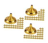ARTIBETTER 3 Set Base Del Pennone Stand Pianura Base Bandiera Piccolo Scrivania Mini Base Di Bandiera Del Tavolo Titolari In Piedi Piccola Palo Della Bandiera D'oro Plastica Pp 30 Pezzi * 3