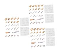 Artibetter 3 Set Strumento di Creazione di Punte di Bruciatura Lettere di Ricambio per Intaglio A Caldo per Strumento di Pirografia Kit per Penna Pirografica per Pirografia 28 Pezzi * 3