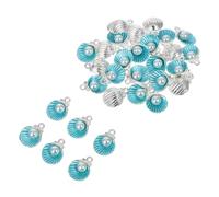 Artibetter 30 Ciondoli in Lega Di Zinco A Forma Di Conchiglia Per La Creazione Di Gioielli, Pendenti Decorativi A Tema Oceano Per Braccialetti Fai Da Te, Collane E Decorazioni Per Feste.