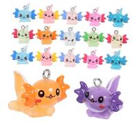 Artibetter 30 Pezzi Ciondoli Simulati Luminosi per Creazioni Diy Charm per Collane e Braccialetti Accessori Creativi per Gioielli
