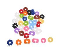 Artibetter 36 pezzi Segnabicchieri in Silicone Colorati per Vino e Martini Marcatori Riutilizzabili per Calici e Bicchieri da Cocktail Etichette Resistenti per Feste Bar e Eventi Sociali