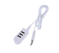 Artibetter 3a Hub USB Porte Caricabatterie Prolunga Lineare Espansione Multi-porta Trasmissione Dati Velocità Elevata Design Mini Compatto per Trasporto Facile