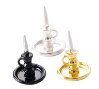 Artibetter 3pezzi Candelieri in Miniatura Stile Scala Per Decorazioni Casa Mobili Micro Paesaggi Accessori Portacandele Oggetti in Miniatura