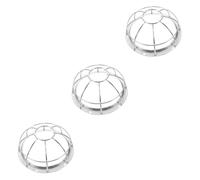 Artibetter 3pezzi Copertura Protettiva Per Sprinkler Antincendio Acciaio Inossidabile Facile Installazione e Rimozione Resistente e Leggera Protezione Duratura Per Irrigatori Senza Smontaggio