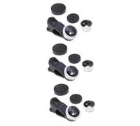 Artibetter 3pezzi Lente Per Smartphone Lente Ultra Grandangolare Macro e Fish Eye Clip Per Fotocamera Compatibile Con x Argento Per Scatti Di Alta Definizione
