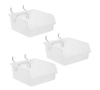 Artibetter 3pezzi Organizzatore Pegboard Antistatico Contenitori Per Utensili e Piccole Parti Struttura Resistente Per Garage e Ufficio Scatole Trasparenti Per Gestione Efficiente Delle