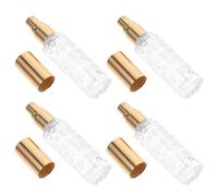 Artibetter 4 Pezzi Atomizzatore Spray per Cocktail in Vetro 10ml, Alluminio | Nebulizzazione Fine, Cambio Rapido degli Ingredienti, Uso Amaro, per Bar e Cucina