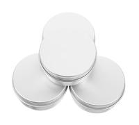 Artibetter 4 pezzi Barattoli in Alluminio per Sapone Solido Contenitori Vuoti Tondi Ricaricabili Custodie Leggere e Resistenti con Chiusura Sigillata per Viaggi e Uso Quotidiano