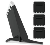 Artibetter 4 Pezzi Supporto per Computer Portatile Pieghevole in Abs Nero, Laptop Cooling Pad e Laptop Airflow Stand, Rialzo per Desktop e On-the-go, per Professionisti