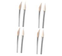 Artibetter 4 Set Coltello in Agata Lucidatrice per Agata Brunitoio Utensile per Gioielli in Agata Brunitoio con Manico in Acciaio Inossidabile 2 Pezzi * 4