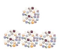 Artibetter 4 Set Perline Distanziatrici Forate in Piccole Perle Tallone Prodotti Per La Creazione Di Gioielli Perline Per La Realizzazione Di Braccialetti Buchi Bicchiere 30 Pezzi * 4