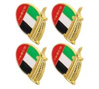 Artibetter 4 spille da donna di Dubai: spille decorative a forma di edificio - Spilla a forma di statua di un punto di riferimento della città, accessori per costumi e abiti