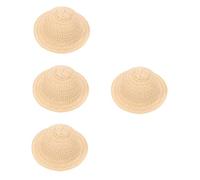 Artibetter 4pezzi Mini Cappello di per Bambole Accessorio Artigianale per Decorazioni per Miniature e Storie Creative