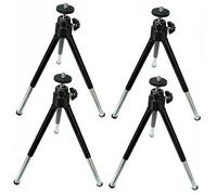 Artibetter 4pezzi Mini Treppiede Telescopico Per Smartphone Da Supporto Per Fotocamera e Telefono Per Uso Professionale e Personale Nero