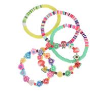 Artibetter 5 Pezzi Bracciale in Argilla Polimerica Resistente All'usura Perline Finte Frutta e Perline Artificiali, Delicato e Semplice, Adatto per Welfare Aziendale e Uso Quotidiano