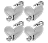 Artibetter 5 Pezzi Ciondoli A Forma Di Cuore Per Portachiavi Ornamenti Gioielli Ciondoli A Forma Di Cuore Per Braccialetti Ciondoli Per Collane Ciondoli Per Braccialetti Ciondoli In
