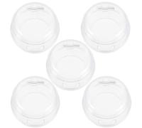 Artibetter 5 Pezzi Plastica Copri Manopole Fornello per Sicurezza Nero | Protezione Facile da Pulire, Resistente al Calore, per Impedire L'apertura da Parte