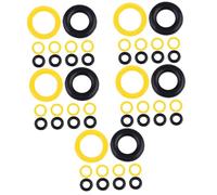 Artibetter 5 Set Pelle di Avvolgitore Bobina per Macchina Anelli da Cucire Nero Strumenti di Cucito Parti di Macchine da Cucire Gomma da Cancellare 10 Pezzi * 5